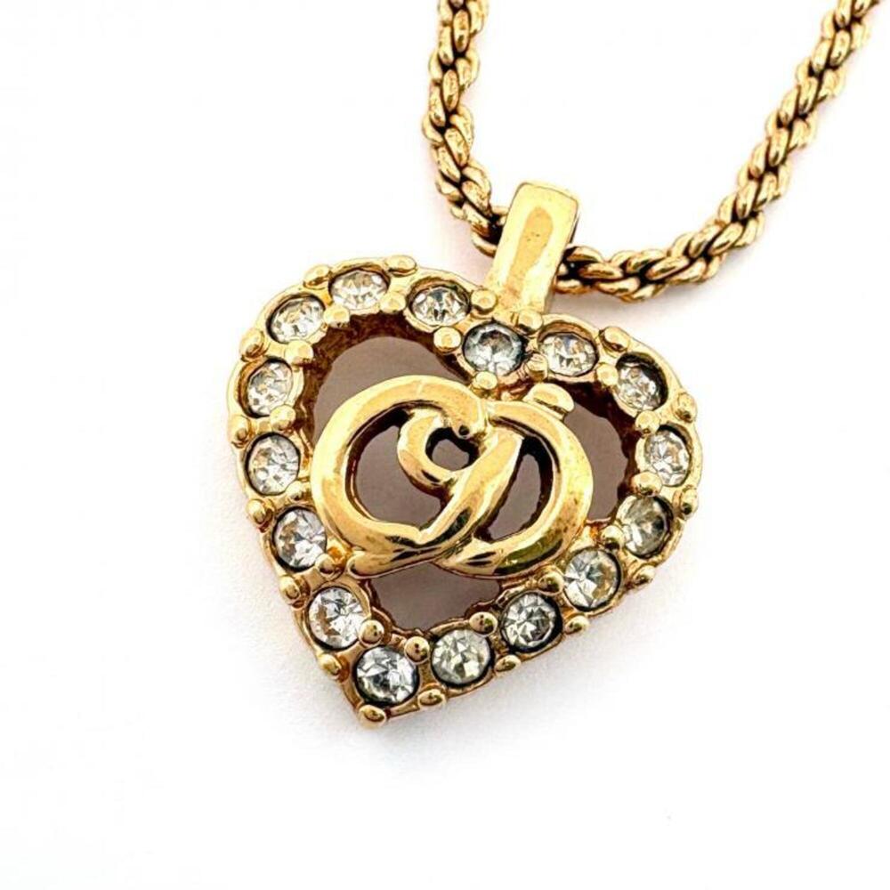 DIOR Gold Heart Necklace
